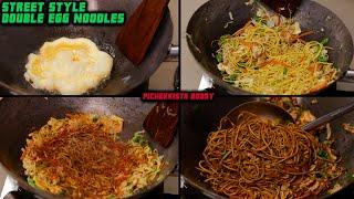 VERY SIMPLE & EASY EGG NOODLES RECIPE STREET STYLE SOOPER SPICY| STREET FOOD PICHEKKISTA BOBBY STYLE