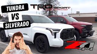2022 Toyota Tundra TRD Sport Vs 2021 Chevy Silverado Z71 Trail Boss