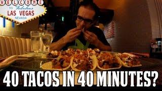 40 Tacos in 40 Minutes Eating Challenge @ Red Rock Casino | FreakEating in Las Vegas