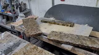 Brown granite sample + epoxy