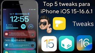 Top 5 Tweaks para Iphone IOS 15-16.6.1 Palera1n Winra1n Sileo Jailbreak