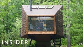 Glass Wall Tree House On Airbnb Has 360-Degree Views