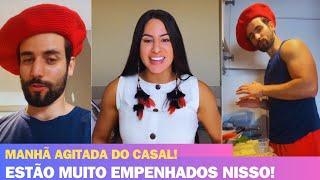 ISABELLE E MATTEUS FAZEM AS SUAS PREPARAÇÕES PARA O DIA!