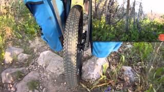 Hiking with a Pack Wheel, Lightweight Single Wheel Collapsible Cart