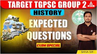 TSPSC Group 2 History Important Questions | TSPSC History Questions | By Shiva Sir