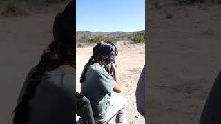 11 year old girl shooting 2lb tannerite