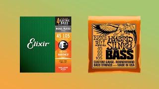 Elixir NANOWEB Nickel Plated (45/105) VS Ernie Ball 2833 HYBRID SLINKY (45/105)