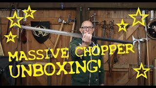 LK Chen 4 MASSIVE CHINESE CHOPPERS Unboxing - two-handed swords first impressions