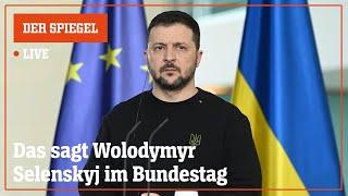 Livestream: Wolodymyr Selenskyj spricht im Bundestag | DER SPIEGEL