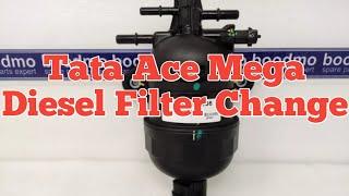 Tata Ace Mega Diesel Filter Change || ASHADUL AUTO SERVICE