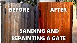 PREPARING AND STAINING A GATE