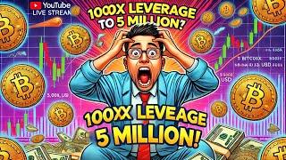 2000x Leverage Million Dollar Birthday Bitcoin Trade ? Trump TSM Shock & US STOCK to Crypto