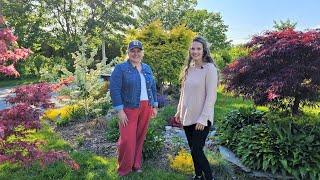 A Lush RI Small Home Garden Tour! Japanese Maple Collection, Clematis, Roses & High Density Orchard