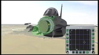 BAE Systems - Eurofighter Typhoon Captor E-Scan AESA Radar Simulation [480p]