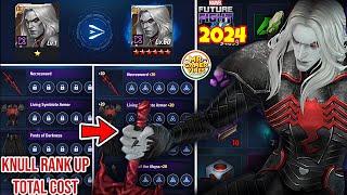 KNULL RANK UP LEVEL UP & GEAR UPGRADE TOTAL COST | Marvel Future Fight