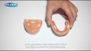 How do I use a denture adhesive cream?