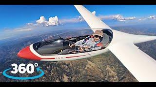 Glider flying over the coast at Big Sur, California #360GliderVideo