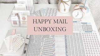 Happy Mail Unboxing | Etsy | Planner Stickers and More | Planning with K