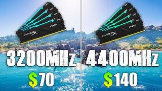 3200MHz vs 4400MHz RAM Test in 9 Games