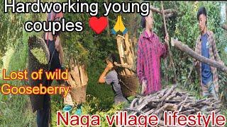 Hardworking young couples Cutting Firewood In Forest with cousin sister ️ plz... watch Thank u️