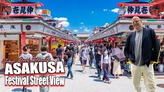 Late Spring Sanja Matsuri Festival Asakusa Tokyo! Street view tours Japan