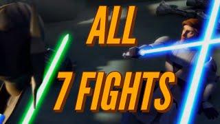 Obi Wan VS General Grievous ALL FIGHT SCENES ( INCLUDING TCW SEASON 7 DUEL )