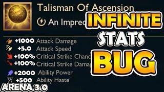 This item gives you INFINITE stats (ARENA 3.0 BUG)