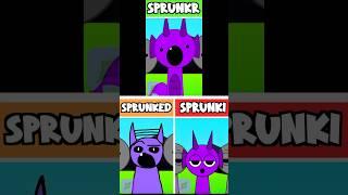 Incredibox Sprunki - SPRUNKR VS SPRUNKED VS SPRUNKI #shorts