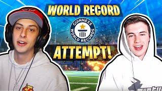 Attempting Demo WORLD RECORD with amustycow! (Rocket League)