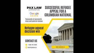 We can help you with your Refugee Apeal at Pax Law.  https://paxlaw.ca/consultation +1-604-767-9529