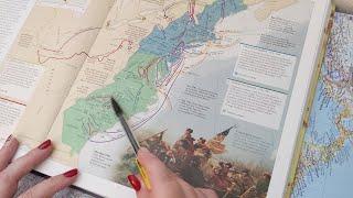 ASMR ~ Maps of American Independence! United States, South America, Native American Wars Soft Spoken