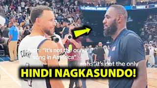 NAGTALO si LeBron at Steph Curry sa Gitna ng Court matapos ng Panalo laban sa Serbia…