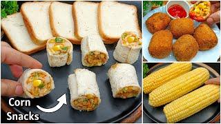 Easy Bread Corn Roll Recipe | New Recipe | Bread Roll Recipe | Evening Snacks Recipe | Bread Snacks