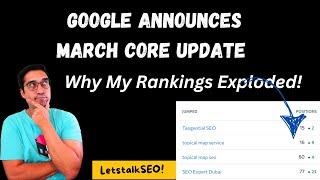 Google #march Core Update 2024 Is Absolutely Welcome! #seo #blogging