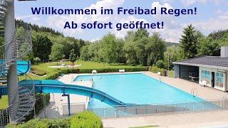 Das Freibad Regen ist ab sofort geöffnet - Nutzen Sie unsere Online-Buchung