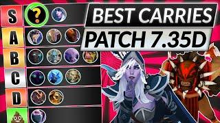 NEW CARRY TIER LIST Patch 7.35D - Best Position 1 Heroes RANKED - Dota 2 Guide