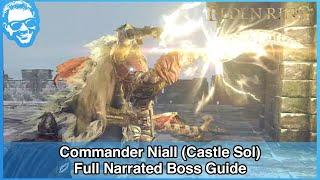 Commander Niall (Castle Sol) - Full Narrated Boss Guide - Elden Ring [4k HDR]