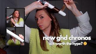 The NEW ghd Chronos Flat Iron Styler - Unboxing, Straightening & Curling - Is It Worth The Hype?! 