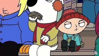 Stewie and Brian at the Baseball - Family Guy