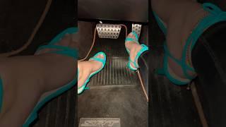 Flooring the hellcat in Heels #speeding #drivinginheels #fypyoutube #pedalpump