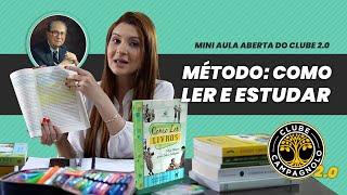 Método: como ler e estudar | Clube Campagnolo