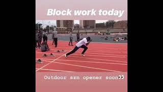 Christian Coleman starting technique