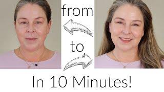 10 Minute Make Up That Makes Me Feel Good!  Uncut (almost) - Mature Beauty