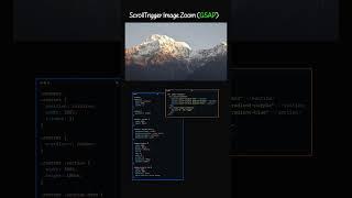 Scroll Trigger Image Zoom (GSAP)  #gsapanimation #gsap #webdeveloper #trending #viral