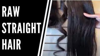 Raw Straight Hair in DTLA Salon | Quick Curls Wanded to Make Sexy Deep Curls- Hair you can Style
