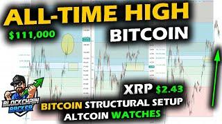 NEW All-Time High on Bitcoin Price Chart as Altcoin Market Structure Gears Up, XRP Price Chart Setup