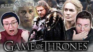 WE BINGED GAME OF THRONES *REACTION* FIRST TIME WATCHING SEASON 1