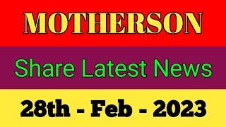 motherson share news today || motherson share news