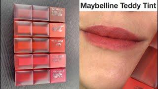 Maybelline TEDDY TINT // Lip Swatches & Review