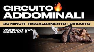 CIRCUITO ADDOMINALI - 20' MIN CON RISCALDAMENTO (Allenamento NON completo) Maria Sole Training